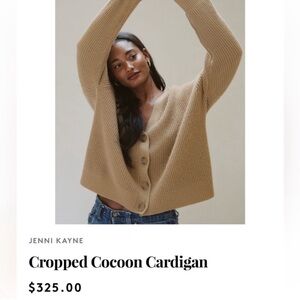 Jenni Kayne Cropped Cashmere Cocoon Cardigan
